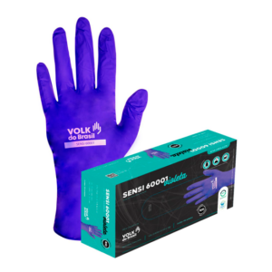 Luva Nitrílica Descartável Sensi 60001 Violeta