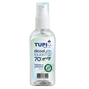 Álcool Líquido 70° INPM Tupi Care - 60ml SPRAY
