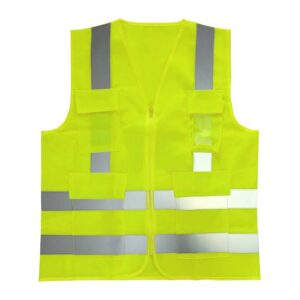 Colete Refletivo 4 Bolsos Amarelo